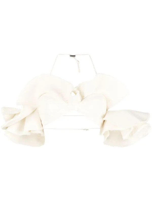 Jacquemus La Brassière Artichaut Top | White | FARFETCH ES | Farfetch Global