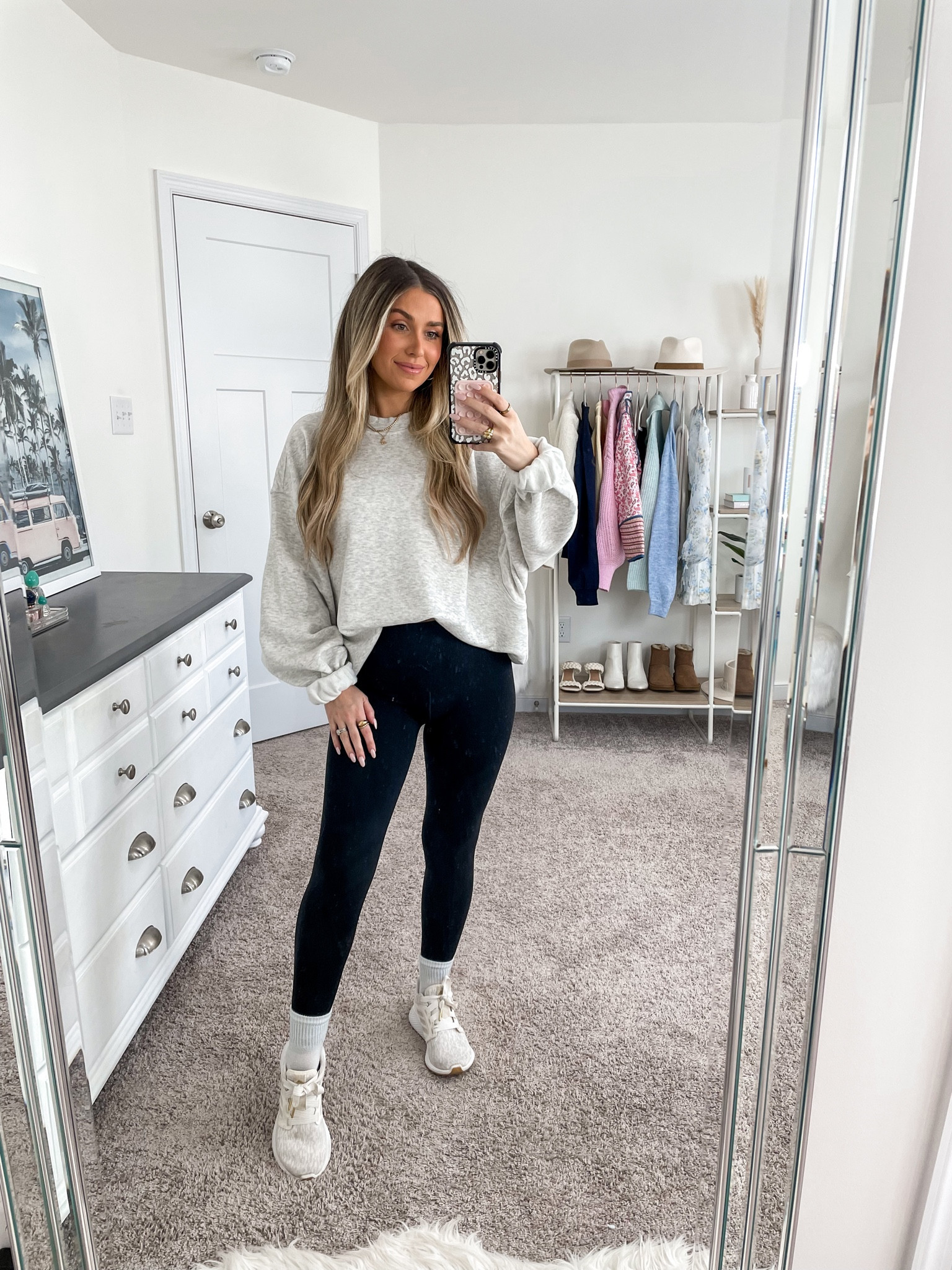 Oversized sweatshirt: large // leggings: xs short // sneakers: 6.5 

#LTKstyletip #LTKfindsunder100 #LTKSeasonal