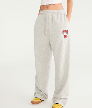 Hello Kitty | Aero Heart Bear Straight Leg Sweatpants | Aeropostale