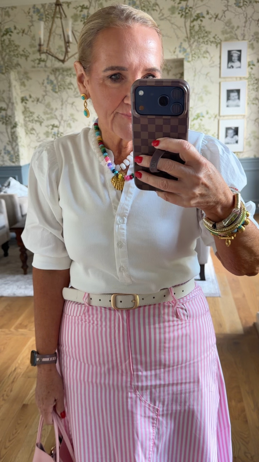 Skirt size medium 
Tee size medium 
20% off code NANETTE20 on my Allie & Bess items

#LTKOver40 #LTKootd #LTKPetite