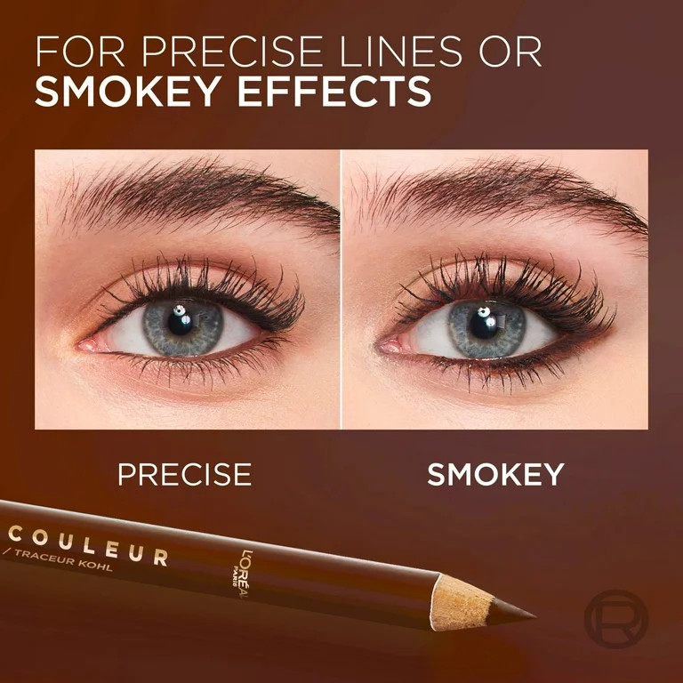 L'Oreal Paris Haute Couleur Kohl Pencil Eyeliner Makeup, Bronze Chiffon 160, 0.03 oz | Walmart (US)