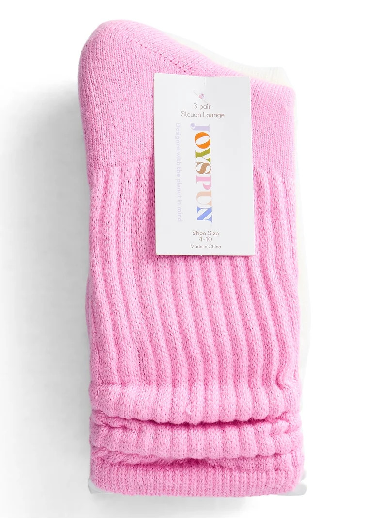 Joyspun Women’s Comfort Classic Slouch Socks, 3-Pack, Size 4-10 | Walmart (US)