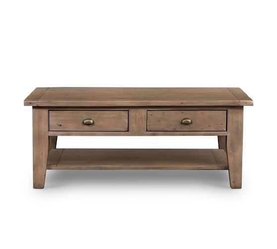 Beckett 50" Reclaimed Wood Coffee Table | Pottery Barn (US)