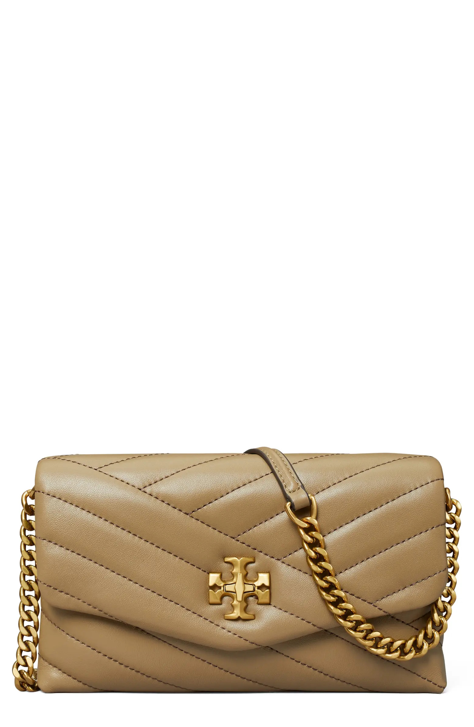 Kira Chevron Quilted Leather Wallet on a Chain | Nordstrom