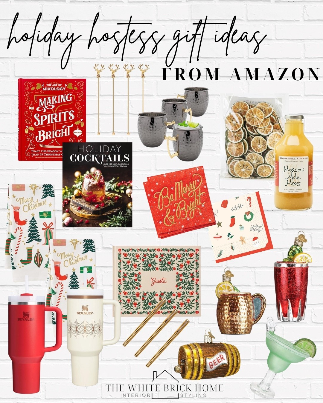 A few festive finds from Amazon that would make fun hostess gifts, or a gift to yourself 😂 this holiday season! 

Holiday, holiday decor, Christmas, Christmas gifts, hostess holiday gifts, Christmas hostess gifts Amazon, Moscow mule mugs, coffee table books, cocktail books, ornaments, Stanley cups, Christmas decorations, home decor, holiday decor, Amazon holiday decor 

#LTKSeasonal #LTKFindsUnder50 #LTKHome