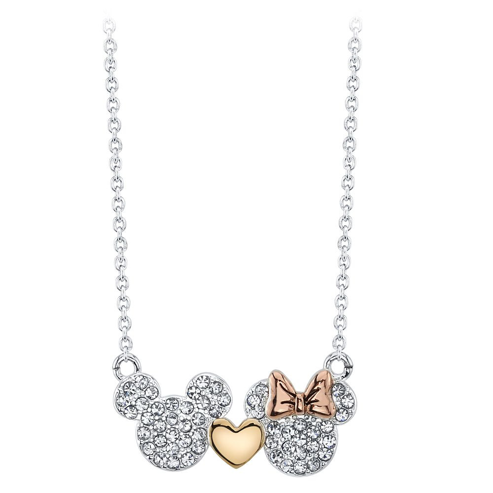 Mickey and Minnie Mouse Icon Necklace Official shopDisney | Disney Store