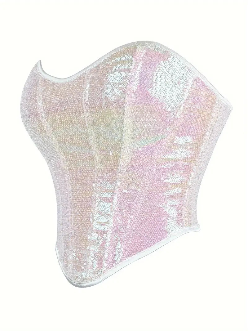 Sequin Strapless Corset Bustier Tummy Control Lace Slimmer - Temu | Temu Affiliate Program