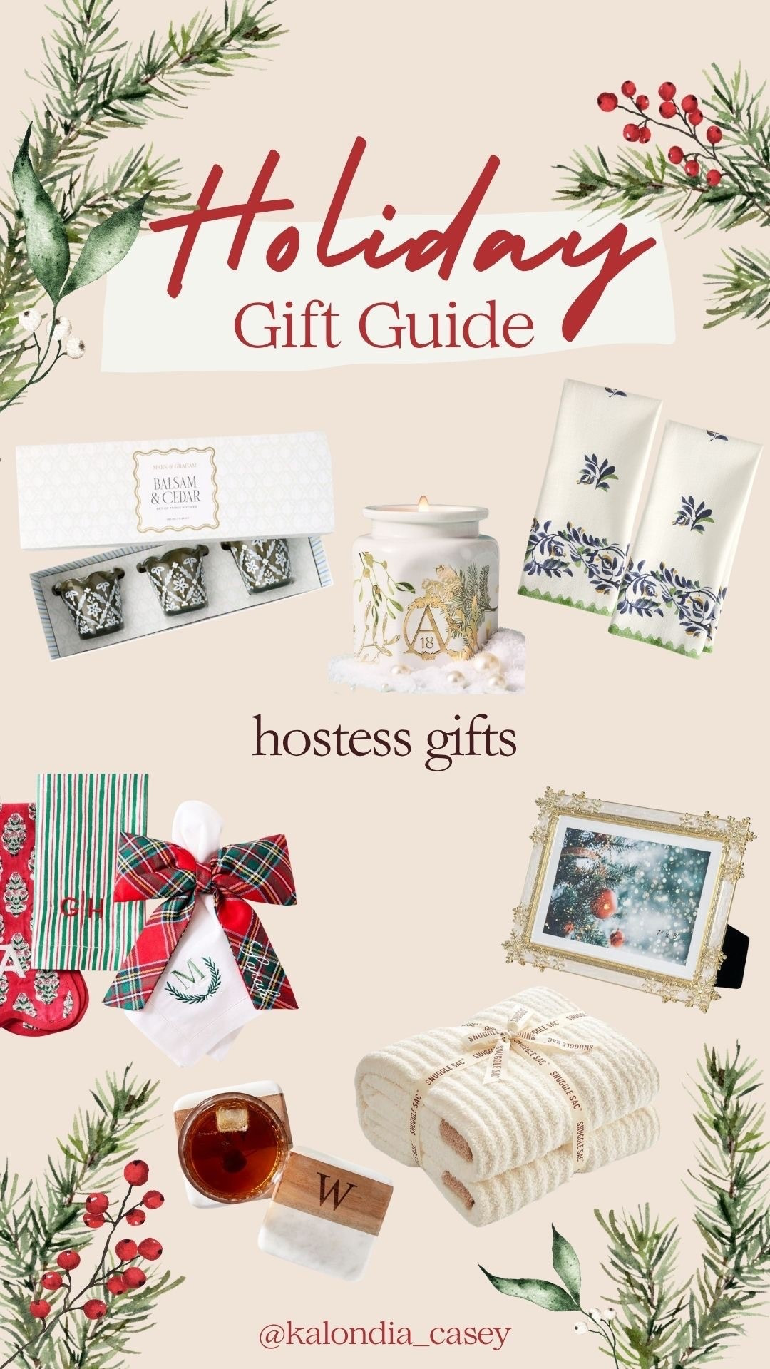 Holiday hosting season is here 🎄

From chic candles 🕯️, personalized napkins & coasters, fuzzy blankets and beautiful picture frames - these are my go-to picks 🎁 

Little details that make every home feel special 🏡❤️

#giftguide 
#hostessgifts 
#giftideas 
#wishlist 
#holidayhosting
#christmasgifts

#LTKGiftGuide #LTKHoliday #LTKOver40