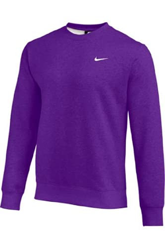 Nike MEN'S CLUB CREW SWEATSHIRT (Purple, Medium) | Amazon (US)