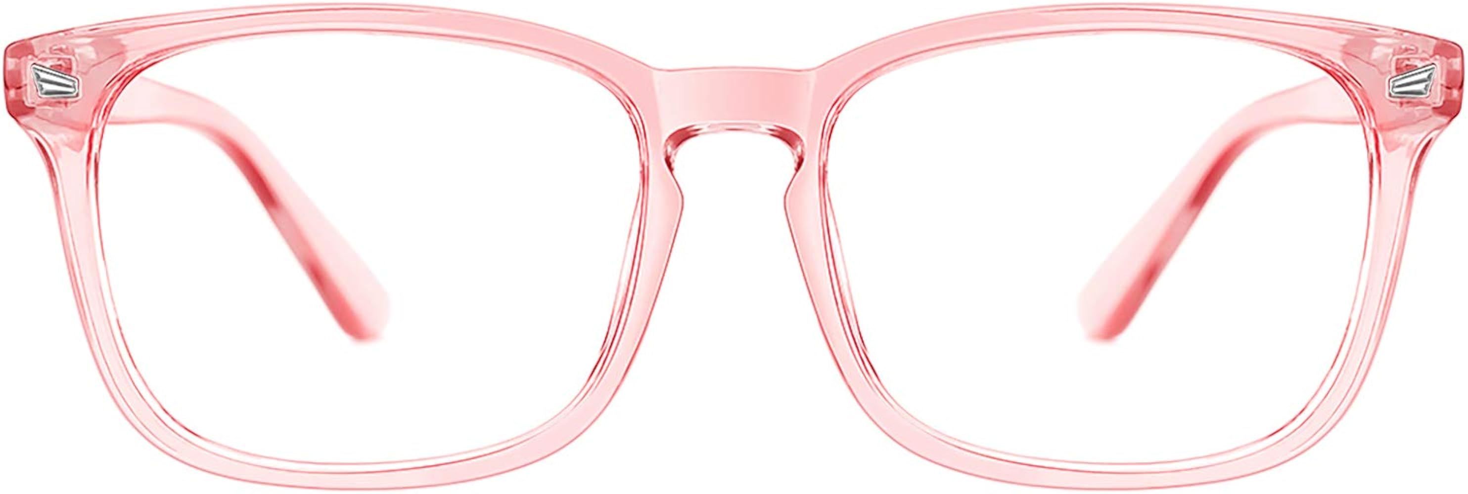 Blue Light Blocking Glasses for Women Men Clear Frame Square Nerd Eyeglasses Anti Blue Ray Comput... | Amazon (US)
