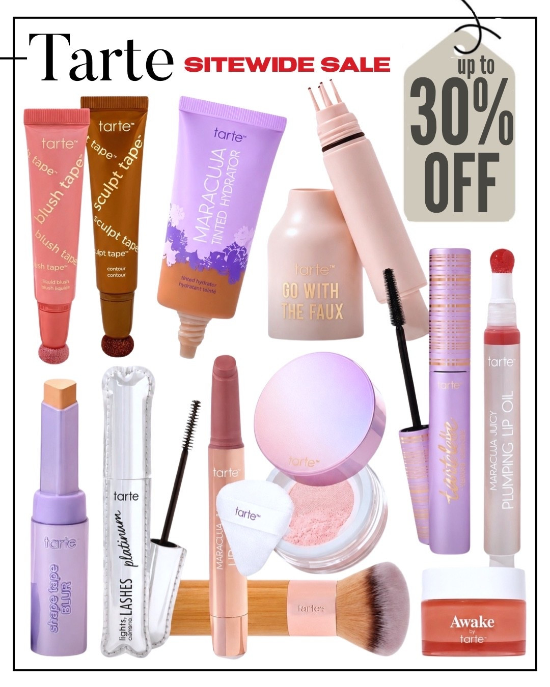 Tarte VIPs UP TO 30% OFF SITEWIDE + FREE SHIPPING