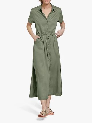 hush Jorja Shirt Dress, Green | John Lewis UK