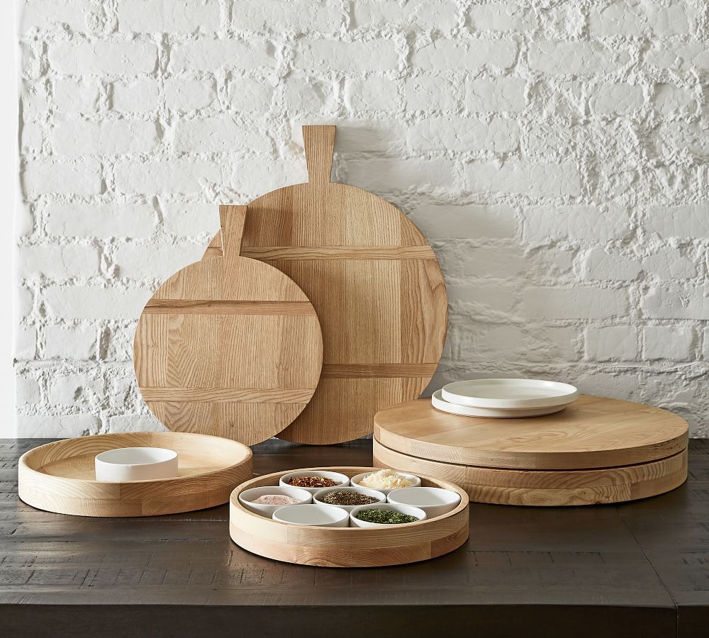 Ash Wood Pizza Paddle Pedestals | Pottery Barn (US)