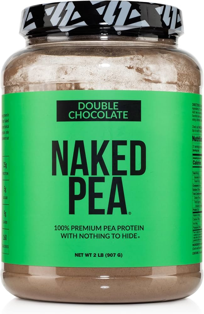 Naked Pea - Double Chocolate Protein from US & Canadian Farms, Organic Cocoa, Organic Coconut Sug... | Amazon (US)