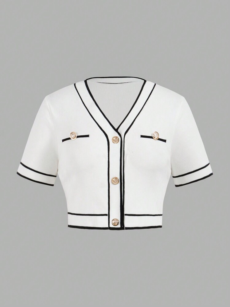 Cropped Cardigan  | SHEIN