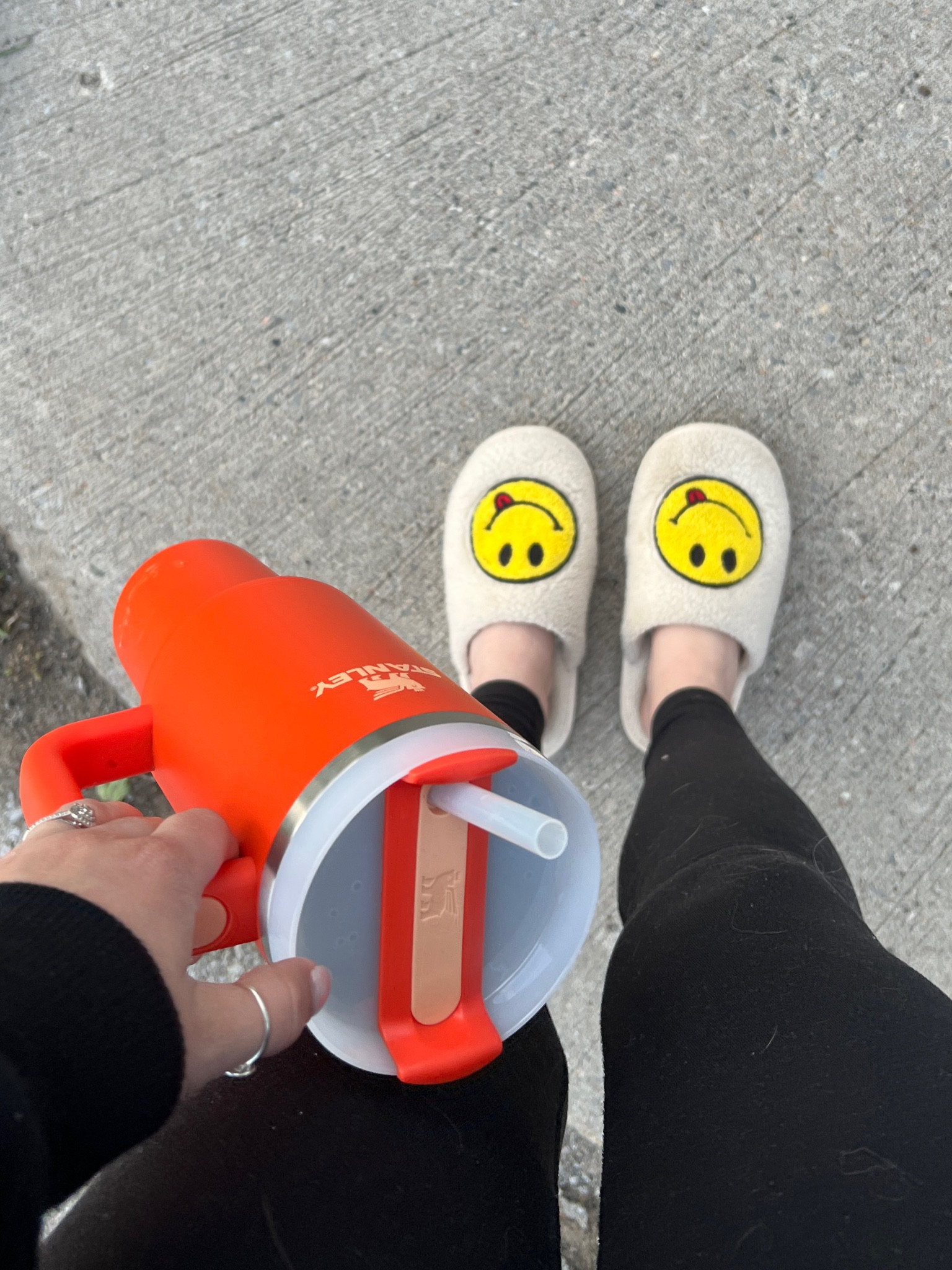 Well-hydrated with questionable footwear is my brand 😂

This vibrant Tiger Lily Stanley Quencher may not be my typical beige choice but I’m feeling 👏🏻 it 👏🏻 for summer.

I also love that I can remove the straw for more bubbly drinks, and close the lid off from the 🐝


#gifted 

#LTKhome #LTKfamily #LTKfit