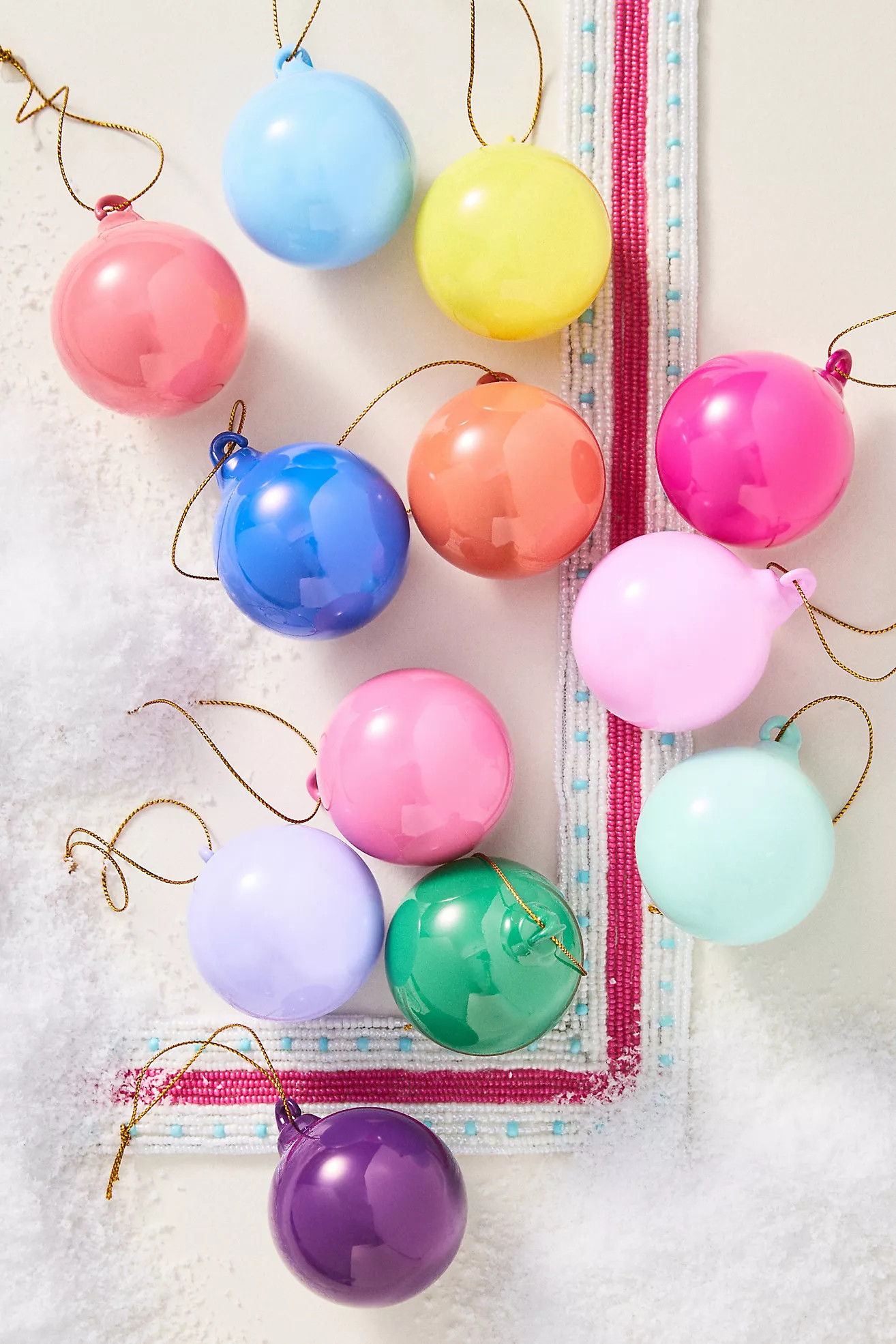 2" Shining Ball Ornaments, Set of 12 | Anthropologie (US)