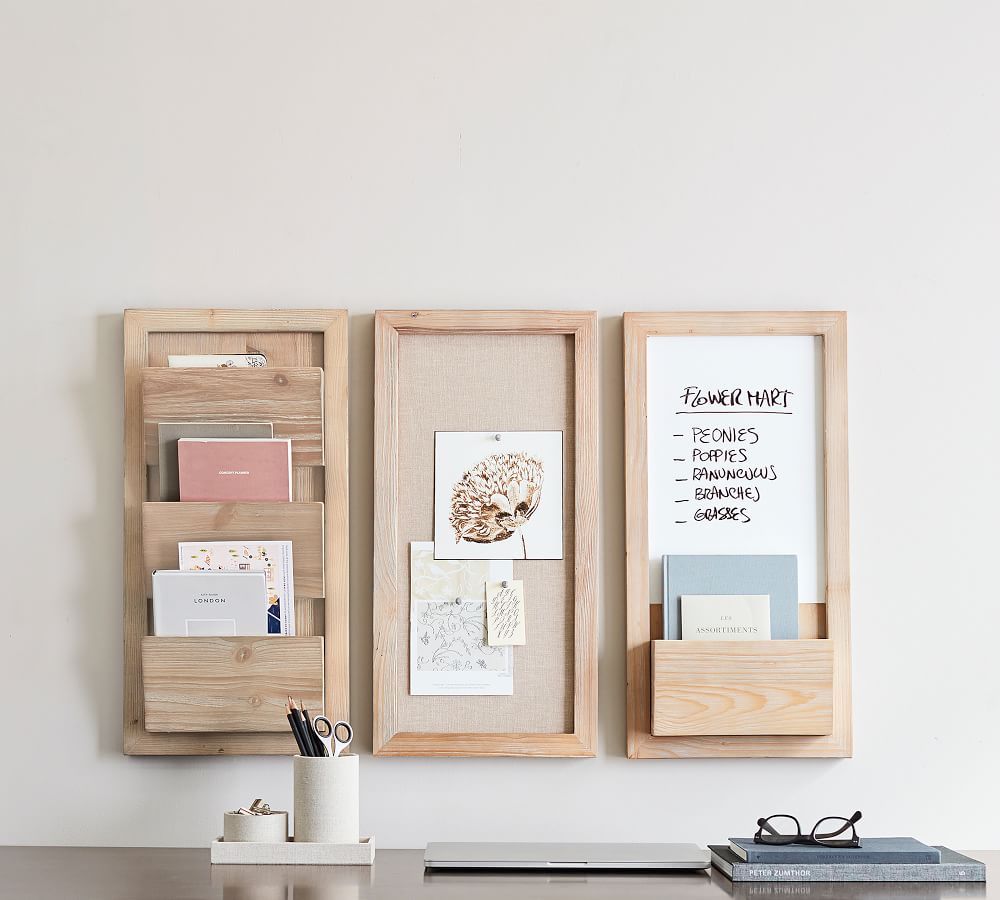 Folsom Everyday Home Office Wall Organization Set - Desert Pine | Pottery Barn (US)