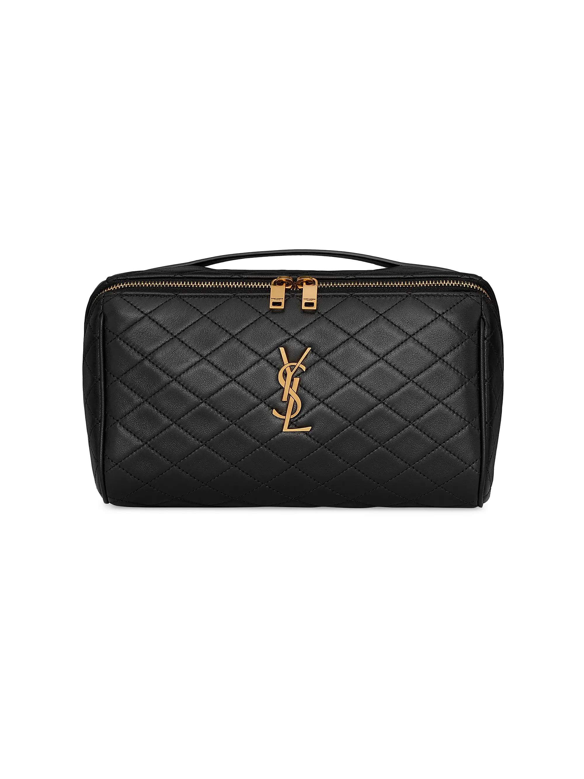 Gaby Vanity Case in Quilted Lambskin | Saks Fifth Avenue