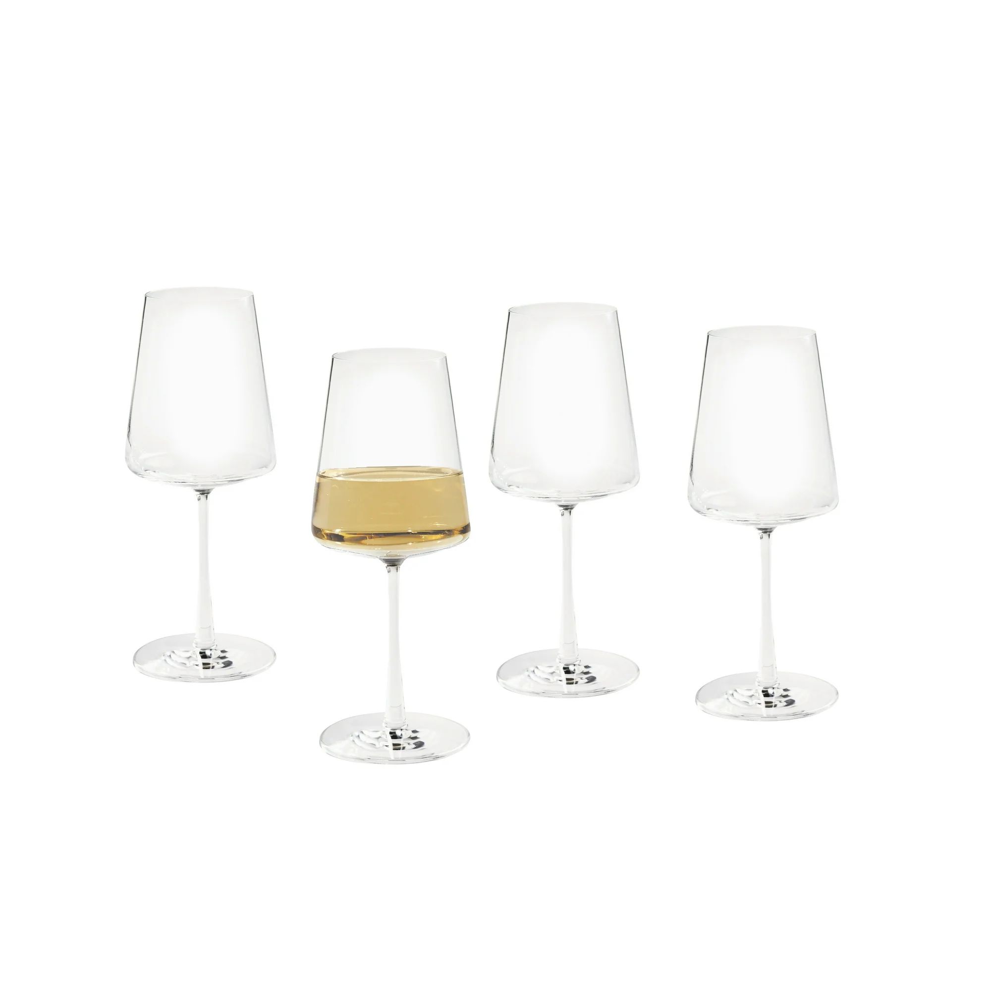 Better Homes & Gardens Clear Flared White Wine Glass with Stem, 4 Pack - Walmart.com | Walmart (US)