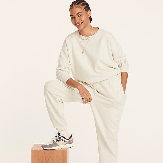 University terry sweatpant with logo embroidery | J.Crew US