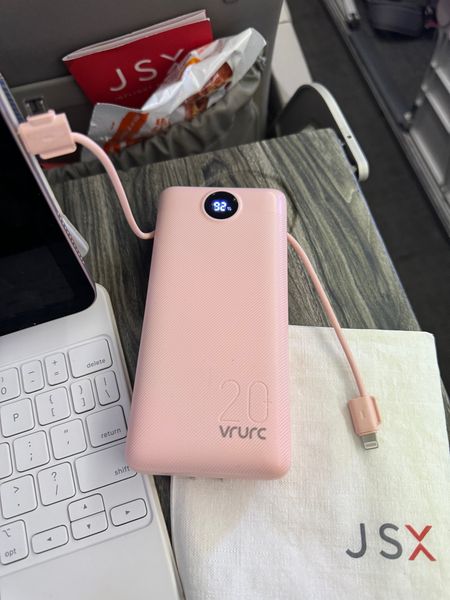 Pink portable charger for you phone or tablet. I always travel with this!!

#LTKsalealert #LTKfindsunder50 #LTKtravel