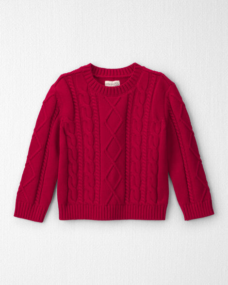 Toddler Organic Cotton Cable Knit Sweater  - Little Planet | Carter's | Carter's Inc