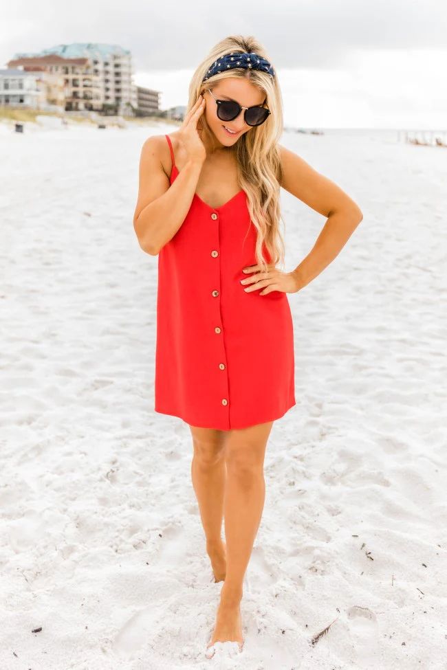 Hold You Dear Red Dress | The Pink Lily Boutique