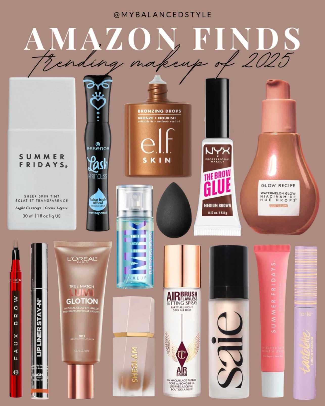Amazon trending makeup of 2025

Glowy skin makeup look
Soft matte complexion
Clean girl makeup aesthetic
Cream blush and bronzer
Lip oil glossy finish
Soft brown smokey eye
Natural fluffy brows
Underpainting technique
Satin finish foundation

#LTKSaleAlert #LTKSeasonal #LTKBeauty