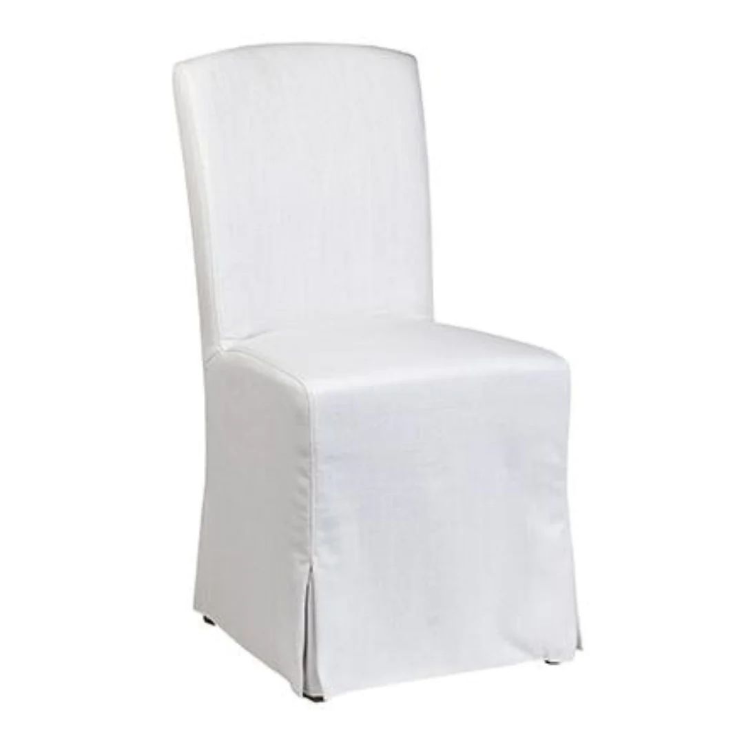 White Linen Dining Chair | Megan Molten