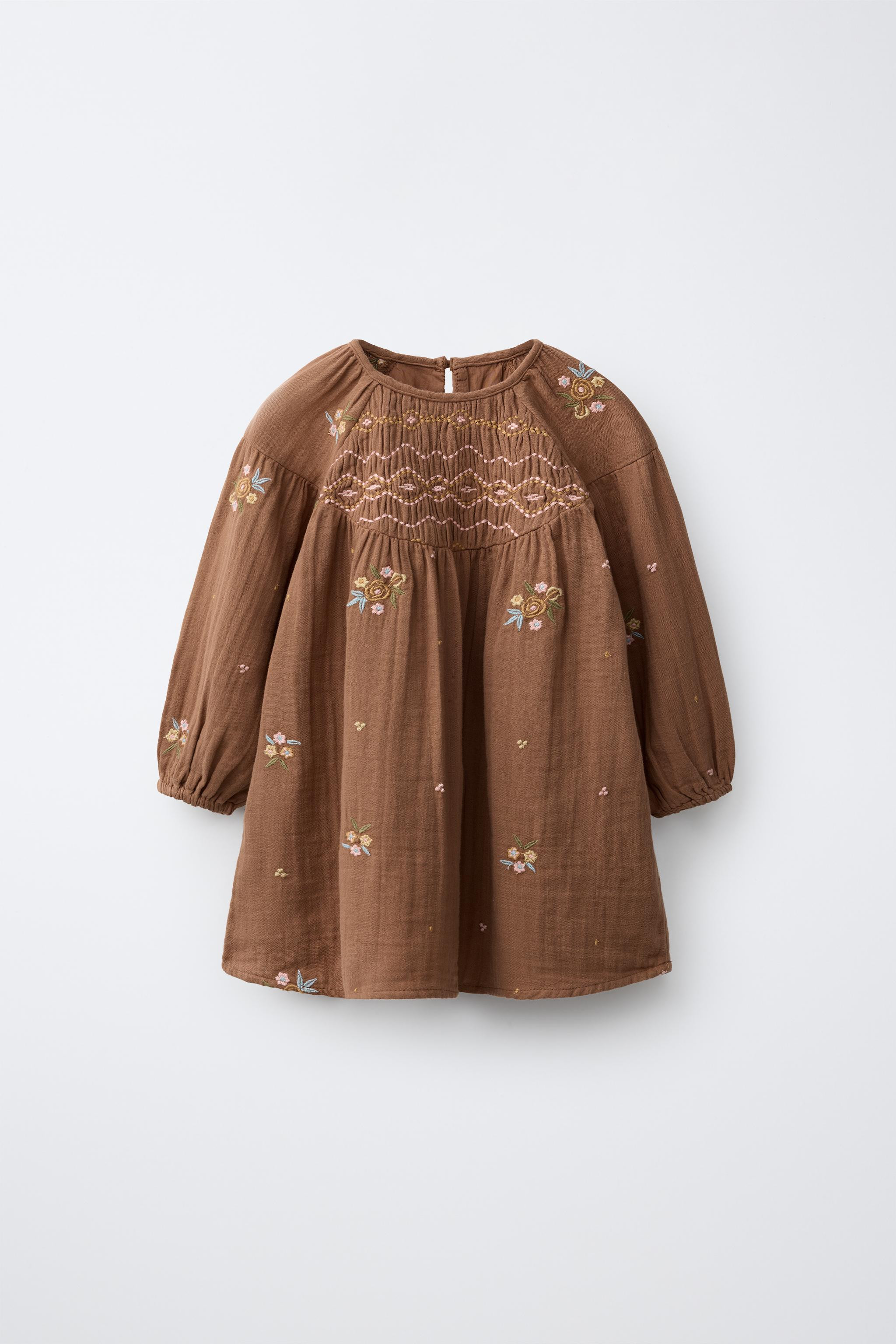 EMBROIDERED FLORAL DRESS | Zara US