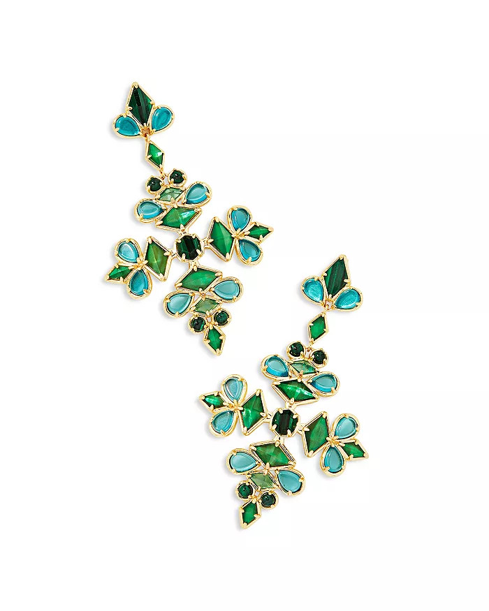 Kinsley Malachite & Rock Crystal Statement Earrings | Bloomingdale's (US)
