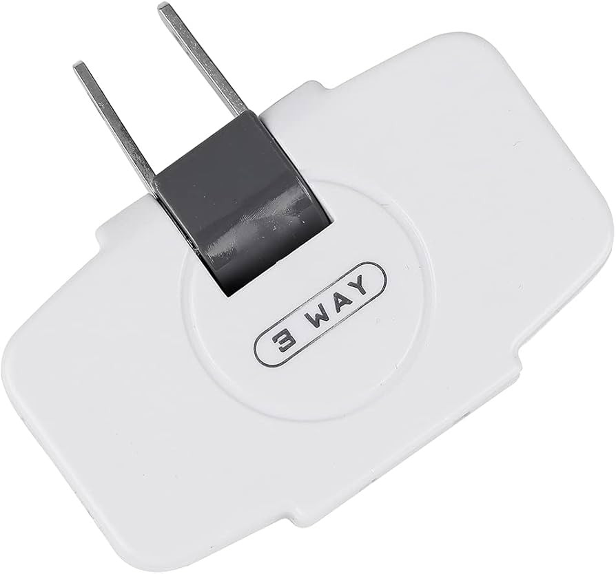 SYCON 3 in 1 Wall Outlet Extender AC Adapter, 2-Prong Swivel Mini Indoor Wall Tap Power Outlet Ex... | Amazon (US)