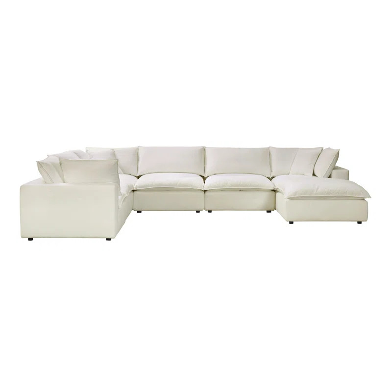 Ellaria 7 - Piece Modular Upholstered Reversible U-Sectional | Wayfair North America