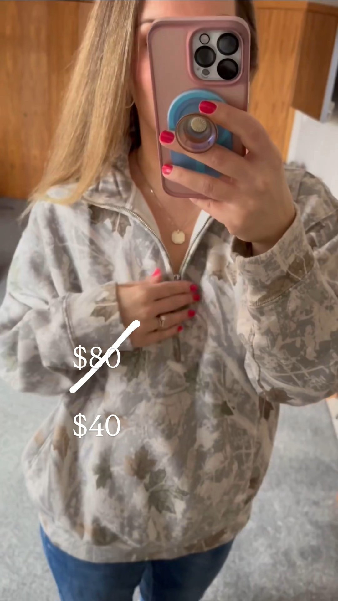 Use code: TIKTOKAF 
My fave camo half zip, I wear a medium!
Order today to get by Christmas.