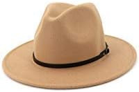 Lisianthus Women Wide Brim Wool Fedora Panama Hat with Belt Buckle | Amazon (US)