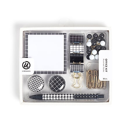 U Brands Novelty Stationery Kit Mod Heritage Kit Of 80 Pieces - Office Depot | Office Depot and OfficeMax 