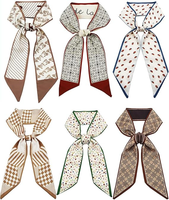 Purse Scarf Handbags For Women Skinny Hair Neck Accessories Scarves With Bag Scarfs Handle Fashio... | Amazon (US)