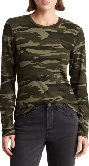 Ribbed Long Sleeve Crop T-Shirt | Nordstrom Rack