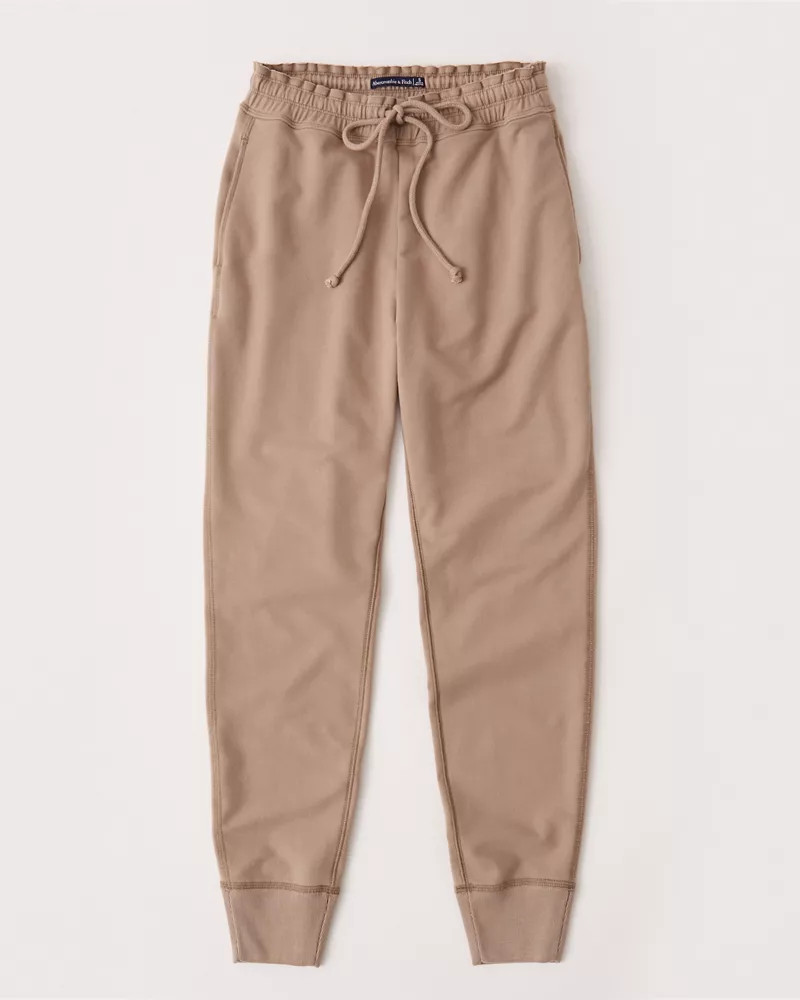 Ruffle Waistband Joggers | Abercrombie & Fitch US & UK