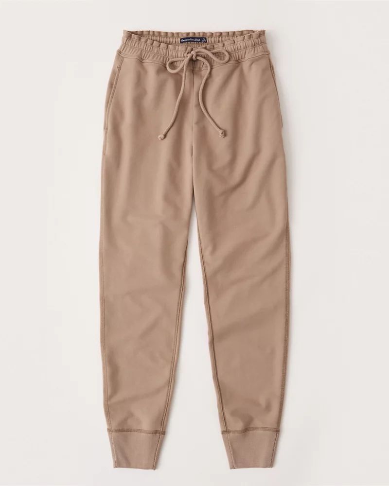 Ruffle Waistband Joggers | Abercrombie & Fitch US & UK