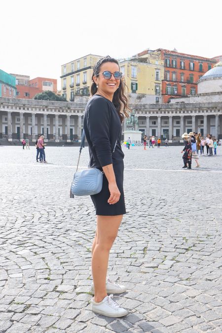 There are many ways to fake a dress :) One of my favorites is to wear black matching top + bottom. This time with a mini skirt, a sweater and paired with white sneakers 🖤 Easy breezy! And a perfect Fall look for Italy!

#LTKeurope #LTKSeasonal #LTKtravel