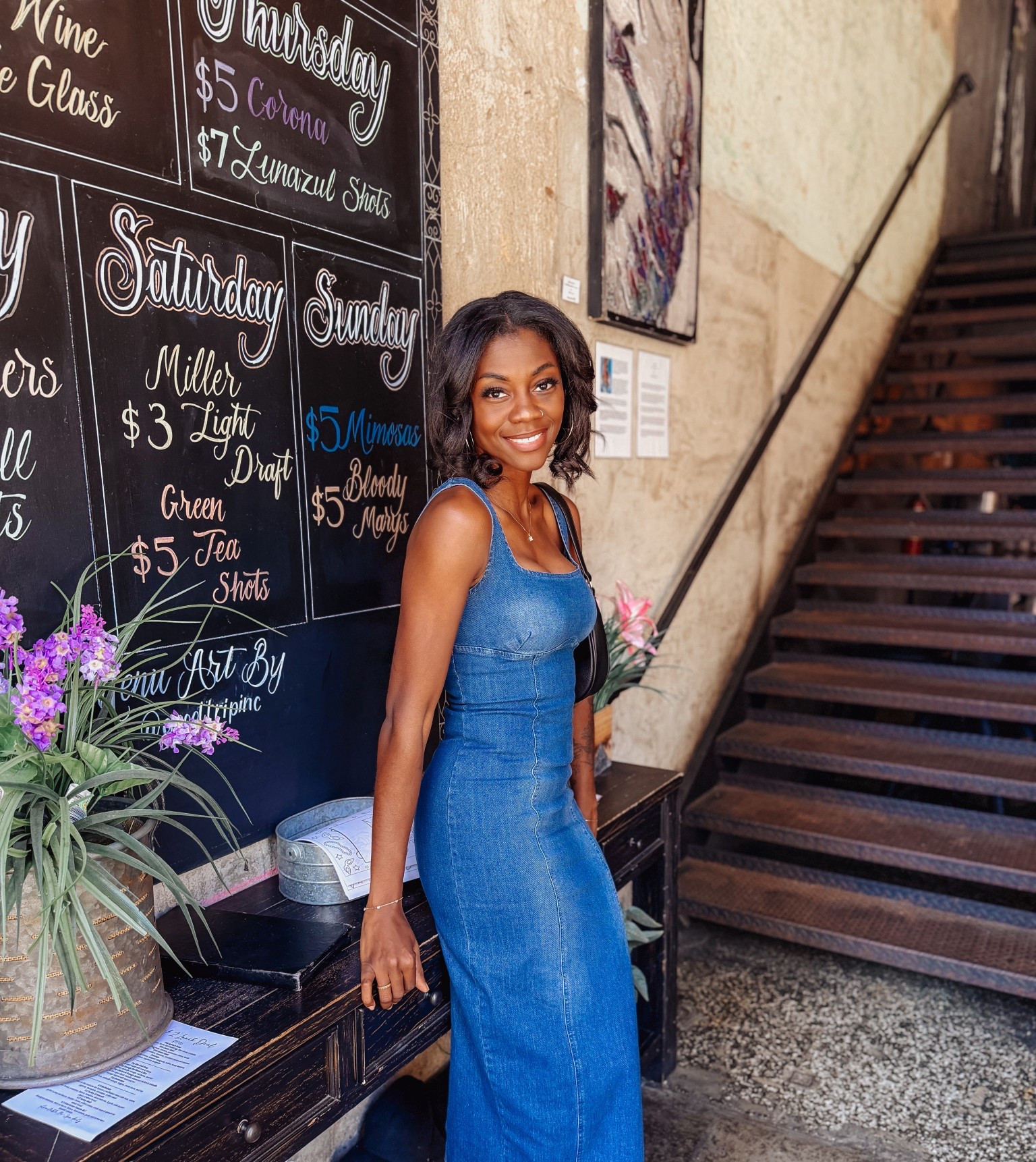 Denim dress 
VICI find 

#LTKdayinmylife #LTKootd #LTKgrwm