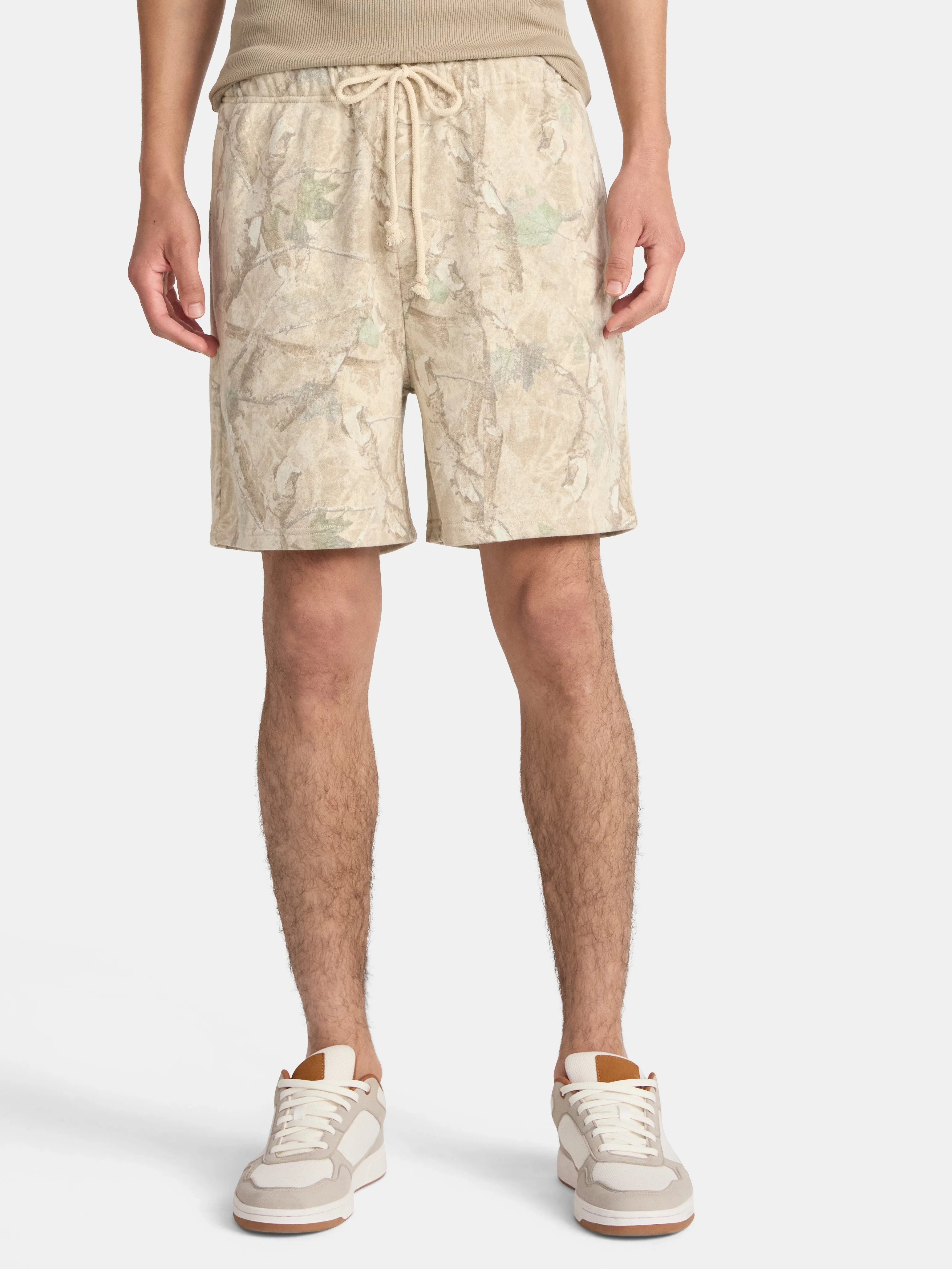 No Boundaries Soft Fleece Jogger Shorts, 6" Inseam, Men's and Big Men's | Walmart (US)