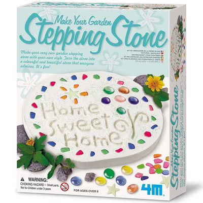 4M: Make Your Garden: Stepping Stone - DIY Ceramic Yard Decor Kit, Arts & Craft | Target