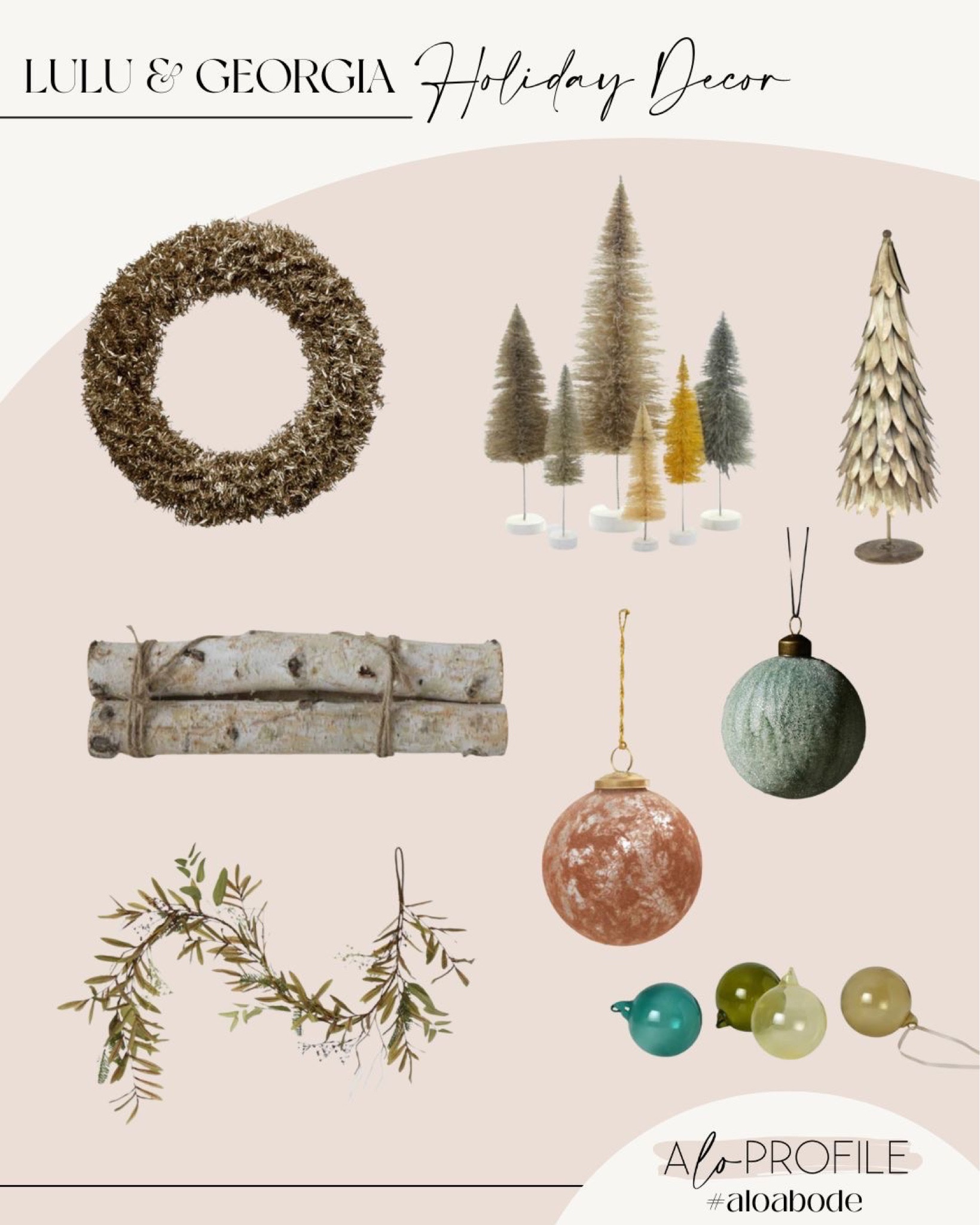 Lulu and Georgia holiday decor / neutral holiday decor, Christmas tree decor, birch wood Christmas decor, Christmas ornaments, glass Christmas ornaments, Christmas tree, flocked Christmas tree decor, Christmas wreath

#LTKSeasonal #LTKHoliday #LTKhome