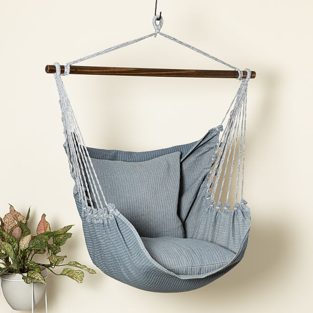 Upcycled Denim Hammock Chair | UncommonGoods