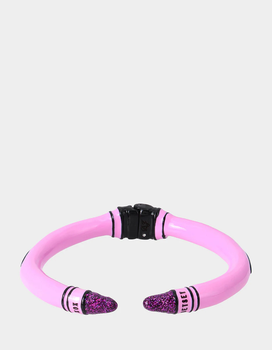 BACK TO COOL CRAYON BANGLE PINK | Betsey Johnson