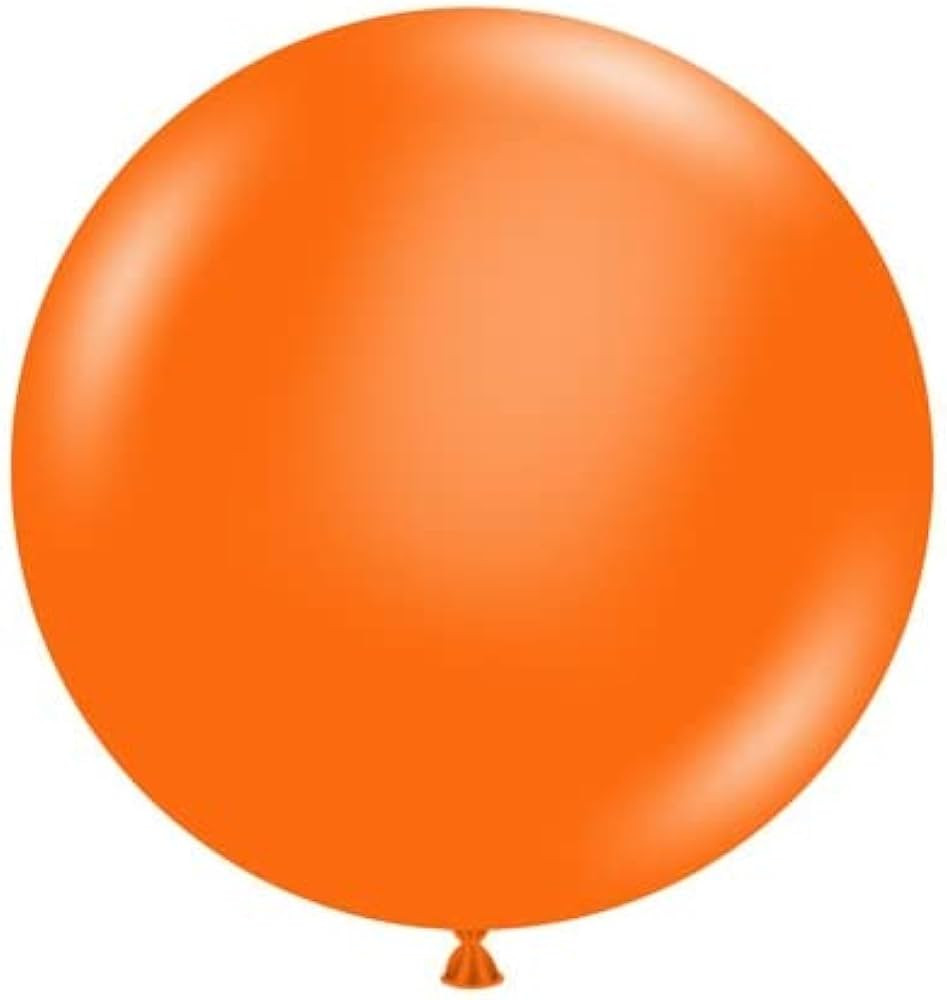 17" Orange Latex Balloons 50 Count by Tuf-Tex Latex Balloons | Amazon (US)