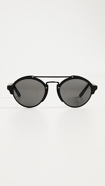 Milan II Matte Black Sunglasses | Shopbop